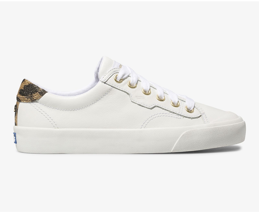 Keds Sneakers White - Kate Spade new york Crew Kick 75 Leather - Womens RWQSIX-728